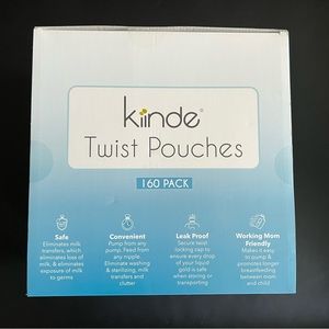 6 oz Twist Pouch  160 pack - NWT including separately sold feeding attachment